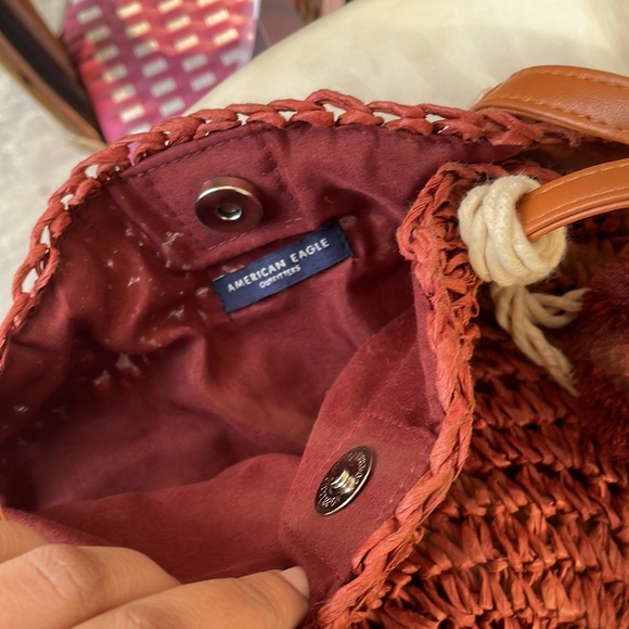 American eagle outfitters round jute bag - Picture 8 of 9